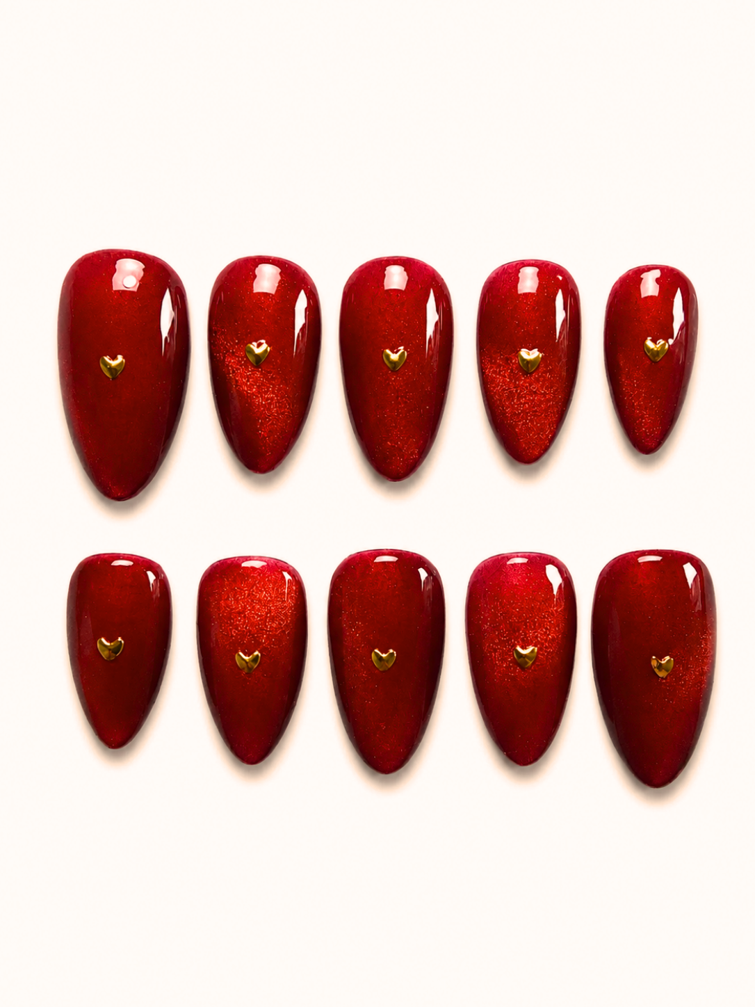 Press on nails Baby Love faits main réutilisables