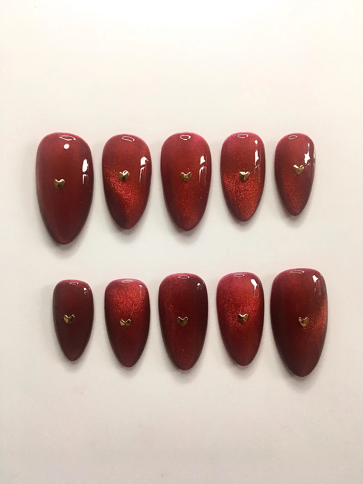 Press on nails Baby Love faits main réutilisables