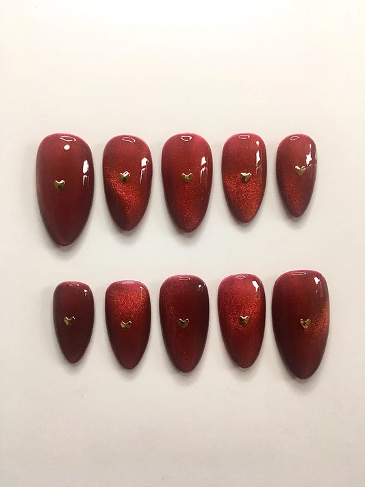Press on nails Baby Love faits main réutilisables