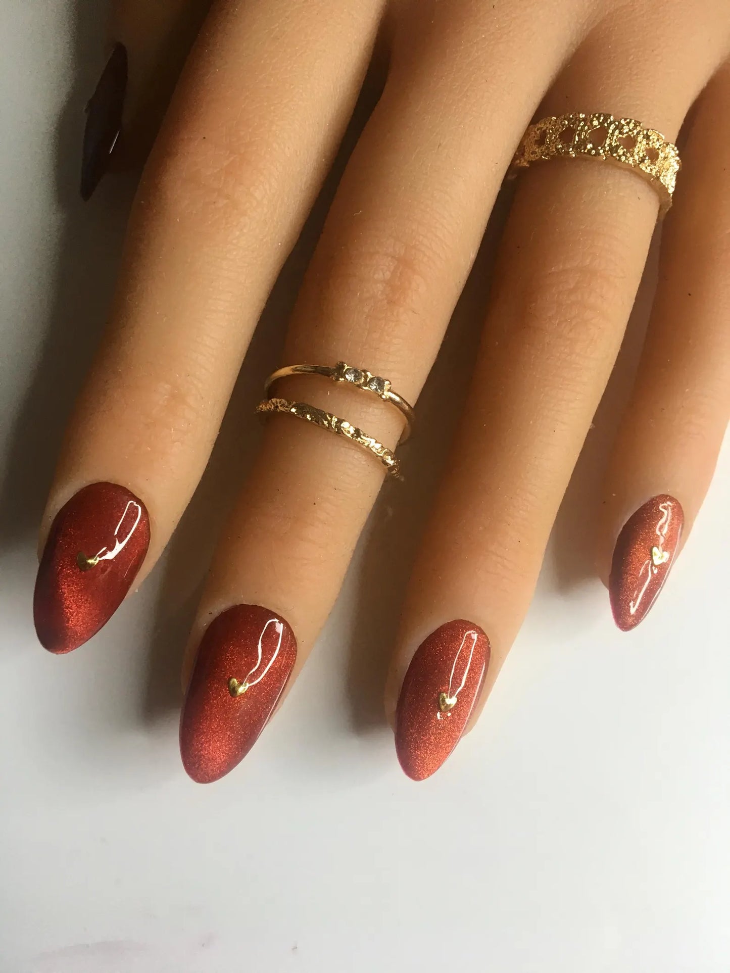 Press on nails Baby Love faits main réutilisables