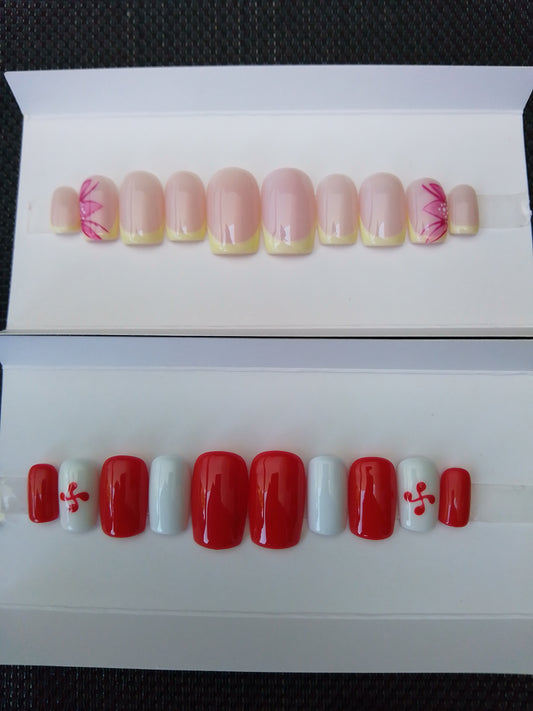 Lot 2 sets de press on nails